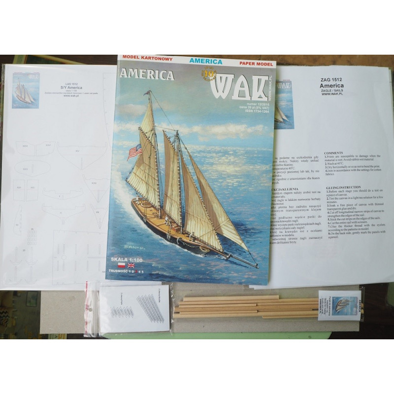 „America“ – the American racing Schooner - yacht - a kit