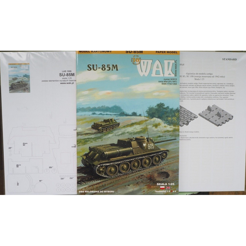 SU-85M – the Soviet medium self-propelled artillery unit - a kit