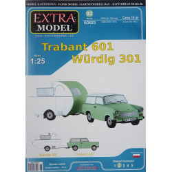 Trabant 601 and „Wurdig“ 301 – the German DR passenger car and camber - trailer
