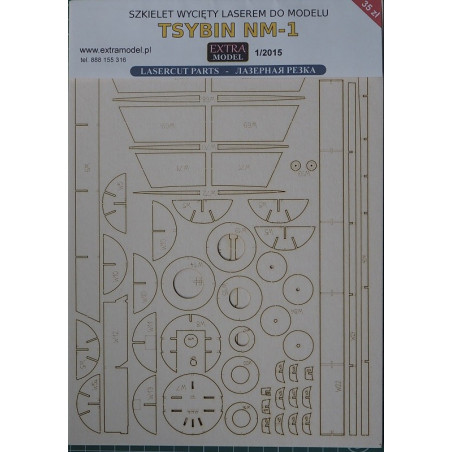 Tsybin NM-1 – nyt USSR experimental plane - laser cut parts