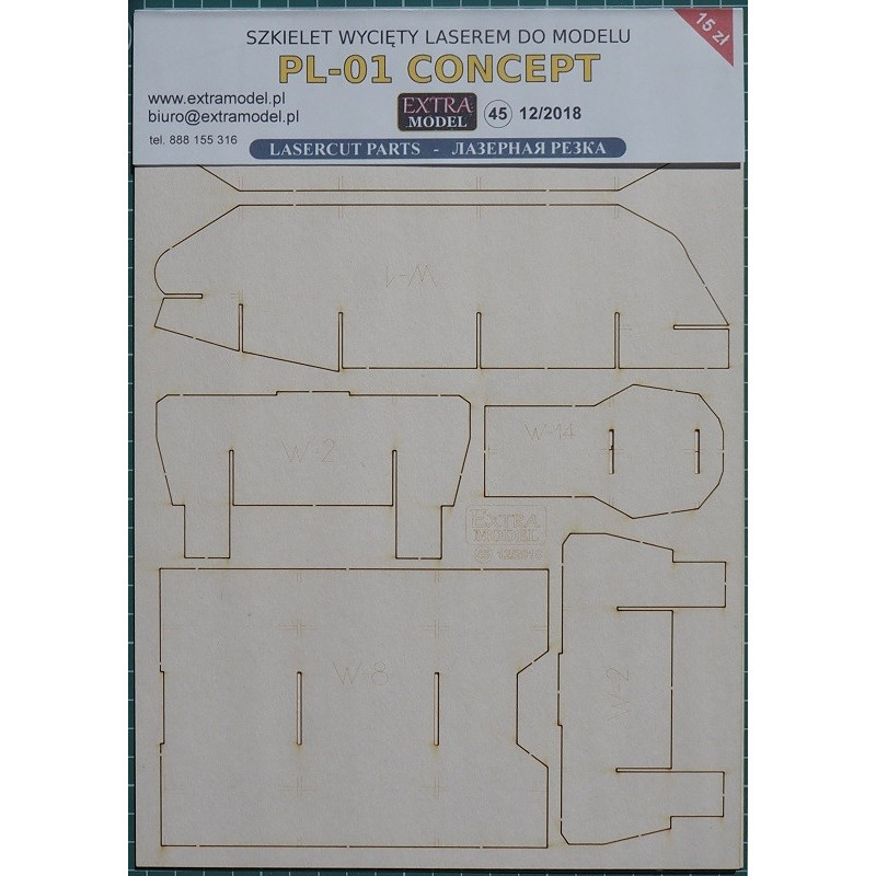 PL-01 „Concept“ – the Polish experimental tank - laser cut parts