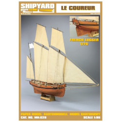 „Le Courieur“ –  the French corsair lugger from XVIII century