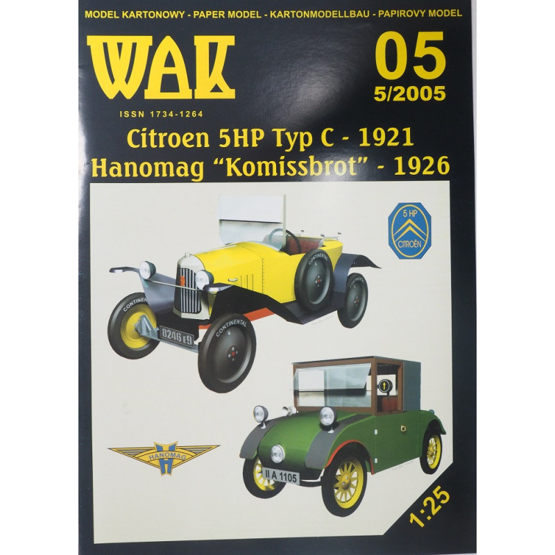 Citroen 5HP Typ C ir Hanomag „Komissbrot“ – Prancūzijos ir Vokietijos lengvieji automobiliai