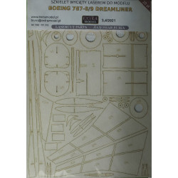 Boeing 787 – 8/9/10 „Dreamliner“ - the American passenger liner – laser cut parts