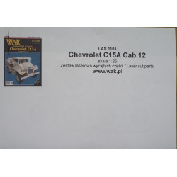 Chevrolet C15A (cabin No.12. and No.13.) - Canadian light truck - laser cut parts