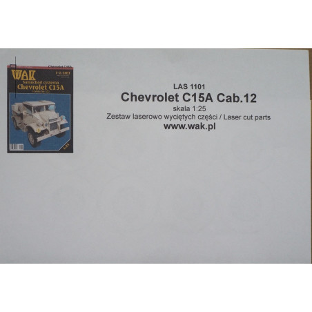 Chevrolet C15A (cabin No.12. and No.13.) - Canadian light truck - laser cut parts