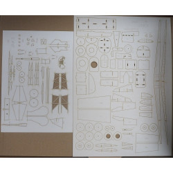 Yakovlev Yak-3 - USSR/ French fighter - laser cut parts