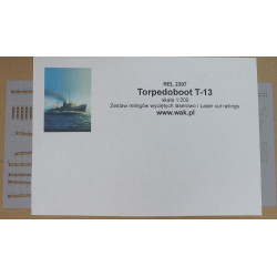 T - 13 Torpedoboot - German torpedo ship - laser cut railings