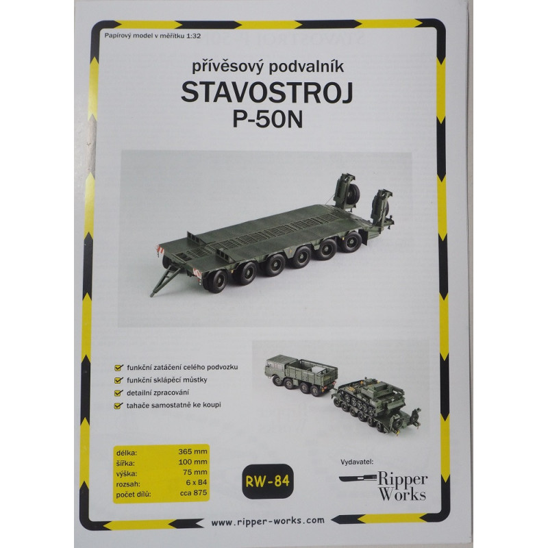 Stavostroj P-50N - Čekoslovakijos/ Čekijos žemo profilio sunkioji priekaba