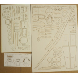 Mitsubishi A6M3 "Zero" Model 32 ("Hamp") - Japonijos deninis naikintuvas - lazeriu pjautos detalės