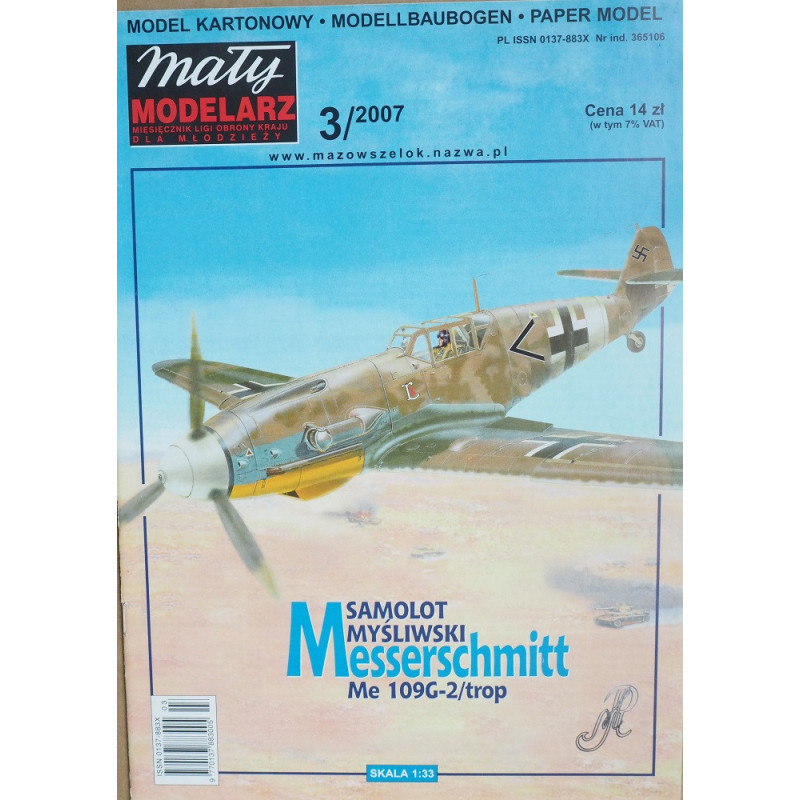 Messerschmitt Me-109G-2/trop - Vokietijos naikintuvas