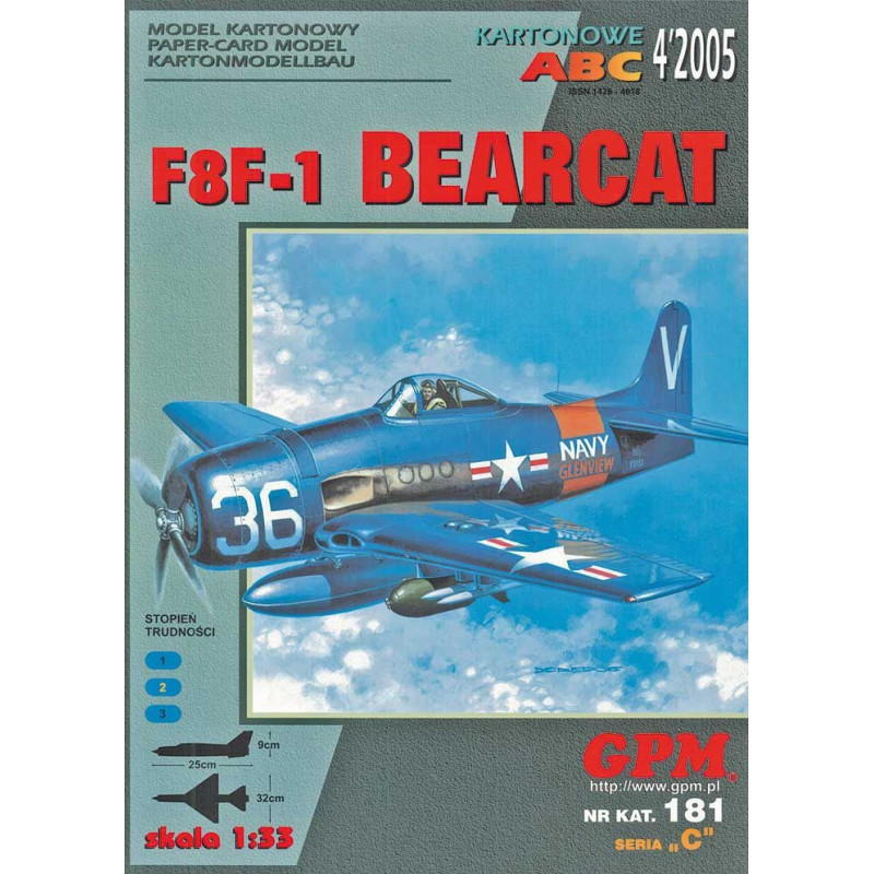 Grumman F-8F-1 „Bearcat“ – JAV deninis naikintuvas