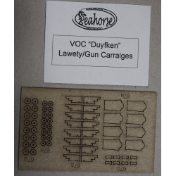 VOC „Duyfken“ – the William Janson galleon - laser-cut artillery carriages parts