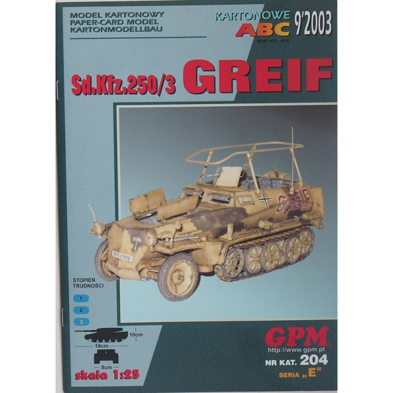 Sd. Kfz. 250/3 „Greif“ – the German armored transporter