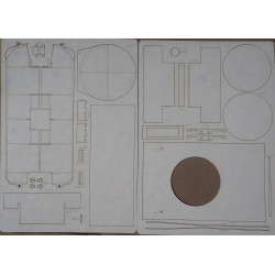 "Tiger I" Ausf. E - a German heavy tank - a laser-cut details