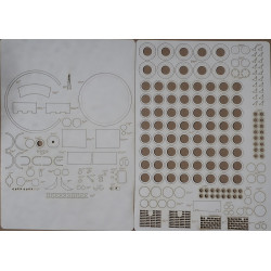 "Tiger I" Ausf. E - a German heavy tank - a laser-cut details