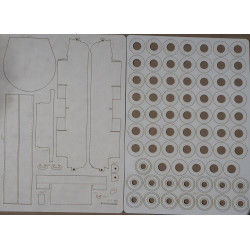 "Tiger I" Ausf. E - a German heavy tank - a laser-cut details