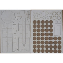 T-72 B3 - USSR main battle tank - a laser-cut details