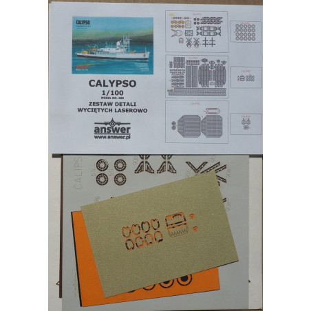 "Calypso" - the French research vessel - a laser cut deck equipment parts