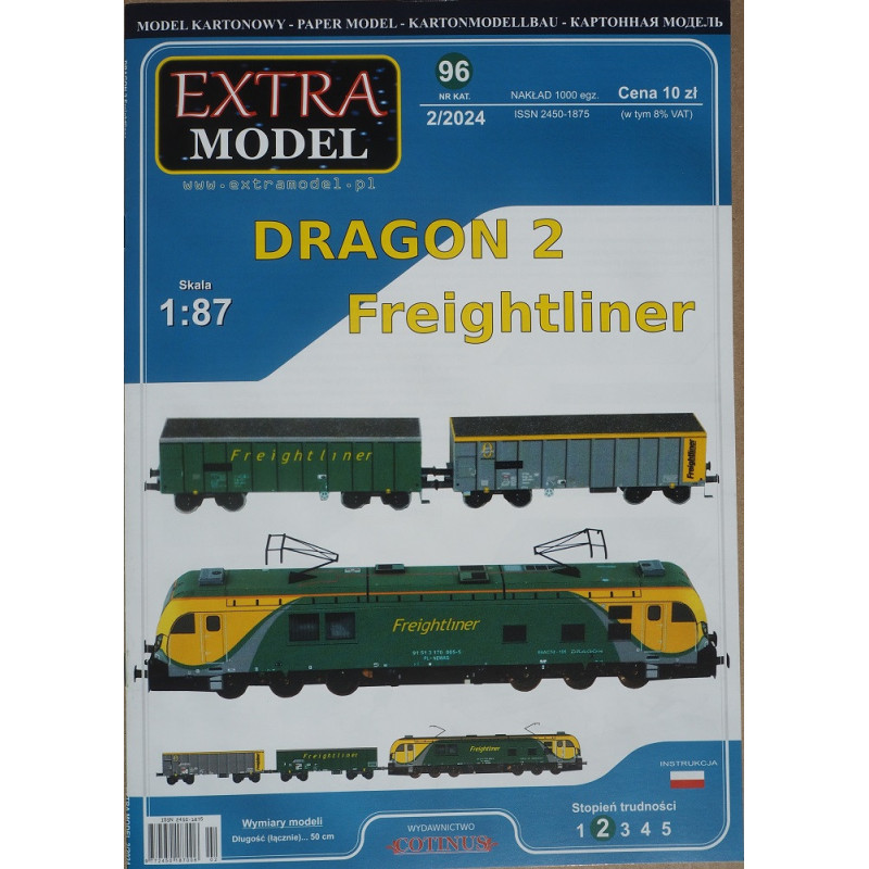 "Dragon 2" Freightliner - Polish electric locomotive and two bulk freight wagons