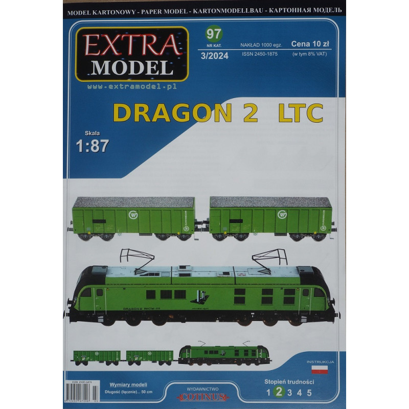 "Dragon 2" LTC - Polish electric locomotive and two bulk freight wagons