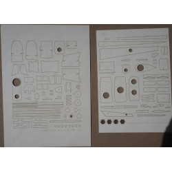 Bell/ Fuji AH-1S "Cobra" - US/Japanese combat helicopter - a laser-cut details