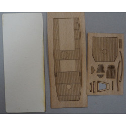 MRS-80 (Pr.389) "Leshch" - USSR small fishing seiner - a laser-cut wooden decks details