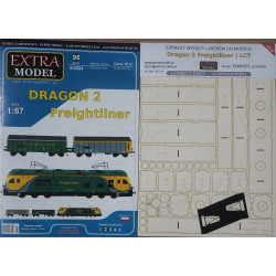 "Dragon 2" Freightliner - Polish electric locomotive and two bulk freight wagons - a set