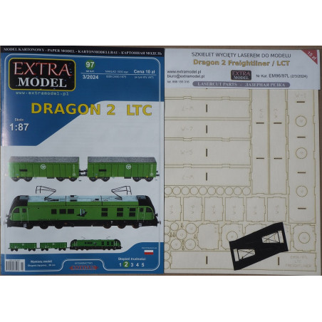 "Dragon 2" LTC - Polish electric locomotive and two bulk freight wagons - a set