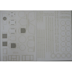 Salmson 2A2 - the French scout - bomber - a laser-cut details