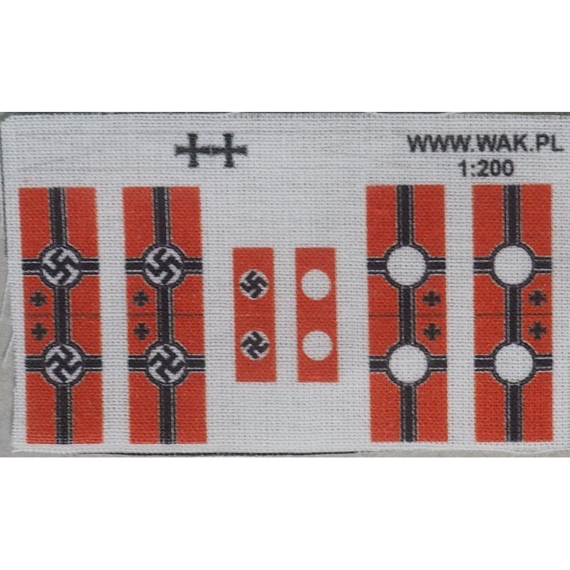 Kriegsmarine - the canvas flags of the German III Reich warships