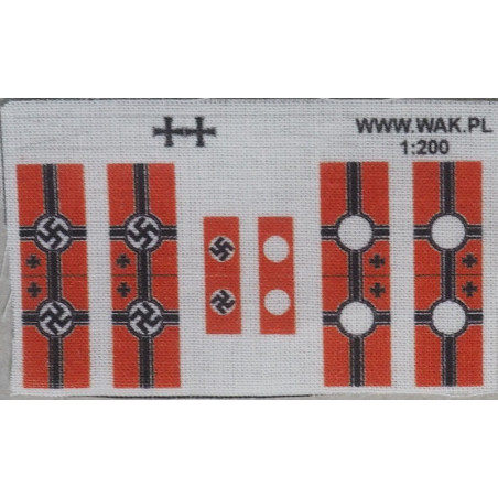 Kriegsmarine - the canvas flags of the German III Reich warships