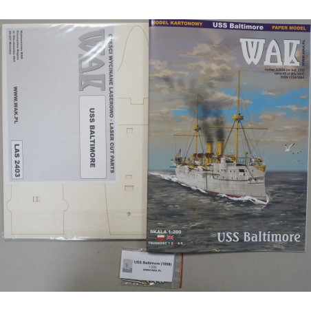 USS "Baltimore" (C-3)- US armored cruiser - a set