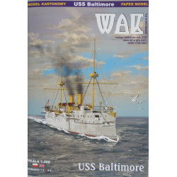 USS "Baltimore" (C-3)- US armored cruiser - a set