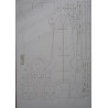 DKM "Bismarck" - the German battleship - a laser-cut details