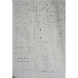 DKM "Prinz Eugen" - the German heavy cruiser - a laser-cut details