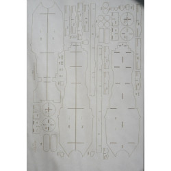 DKM "Prinz Eugen" - the German heavy cruiser - a laser-cut details