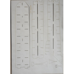 USS "Normandy" (CG-60" - the American guided-missile cruiser - a laser-cut details