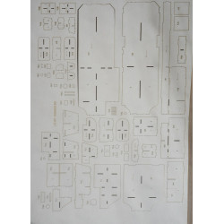 USS "Normandy" (CG-60" - the American guided-missile cruiser - a laser-cut details