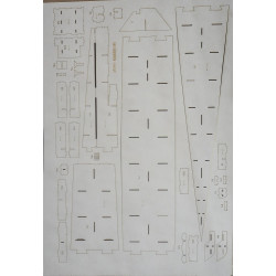 USS "Normandy" (CG-60" - the American guided-missile cruiser - a laser-cut details