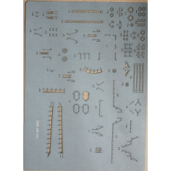 SMS M-54 - the German trawler and mine-layer  - a laser-cut laser cut deck equipment details