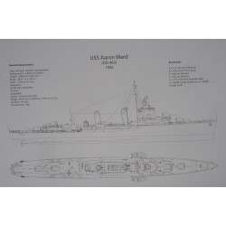 USS "Aaron Ward" (DD-483) - the American destroyer