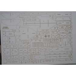 USS "Baltimore" (CF-68) - the American heavy cruiser - a laser-cut details