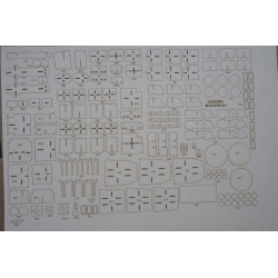 USS "Baltimore" (CF-68) - the American heavy cruiser - a laser-cut details