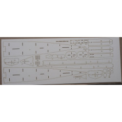 USS "Aaron Ward" (DD-483) - the American destroyer - a laser-cut details