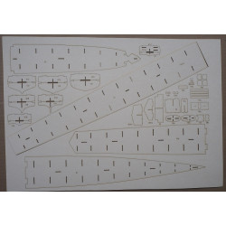 DKM Z-37 - the German "Narvik" klass destroyer - a laser-cut details