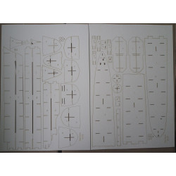 FS "Emile Bertin" - the French fast light cruiser - a laser-cut details