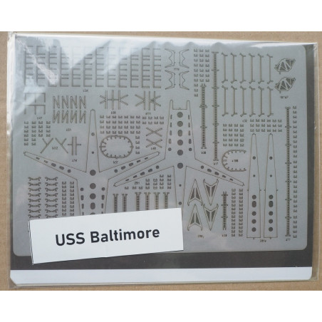 USS "Baltimore" (CF-68) - the American heavy cruiser - a laser-cut deck equipment details