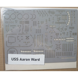 USS "Aaron Ward" (DD-483) - JAV eskadrinis minininkas  - lazeriu pjautos įrangos detalės