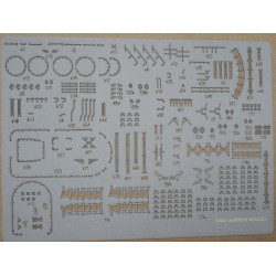 USS "Aaron Ward" (DD-483) - JAV eskadrinis minininkas  - lazeriu pjautos įrangos detalės